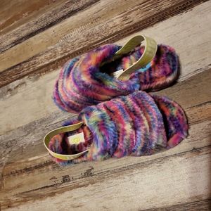 UGG Fluff Yeah Slingback Slides Multicolor